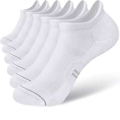 6 Pairs Cushioned Running Ankle Support Socks-Plantar Socks