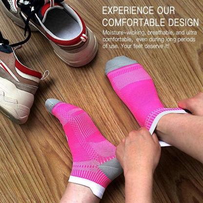 2 Pairs Regular Fit Ankle Support Socks - Comfort and Performance-Plantar Socks