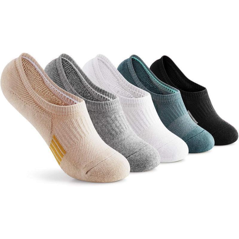 5 Pairs Cushioned Running Ankle Support Socks-Plantar Socks