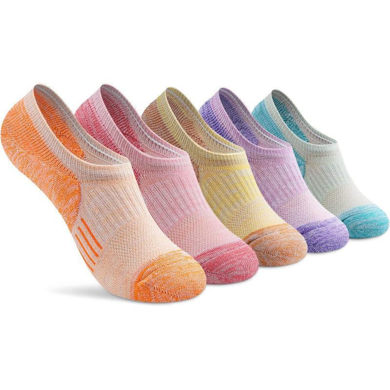 5 Pairs Cushioned Running Ankle Support Socks-Plantar Socks