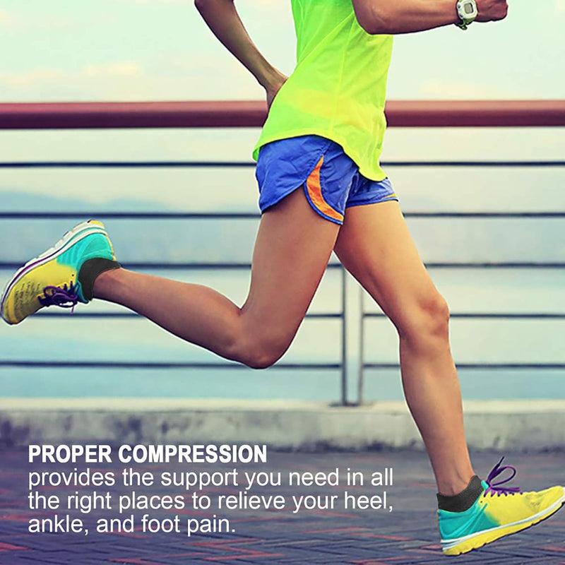 6 Pairs Compression Running Ankle Support Socks-Plantar Socks6 Pairs Compression Running Ankle Support Socks - Image 6