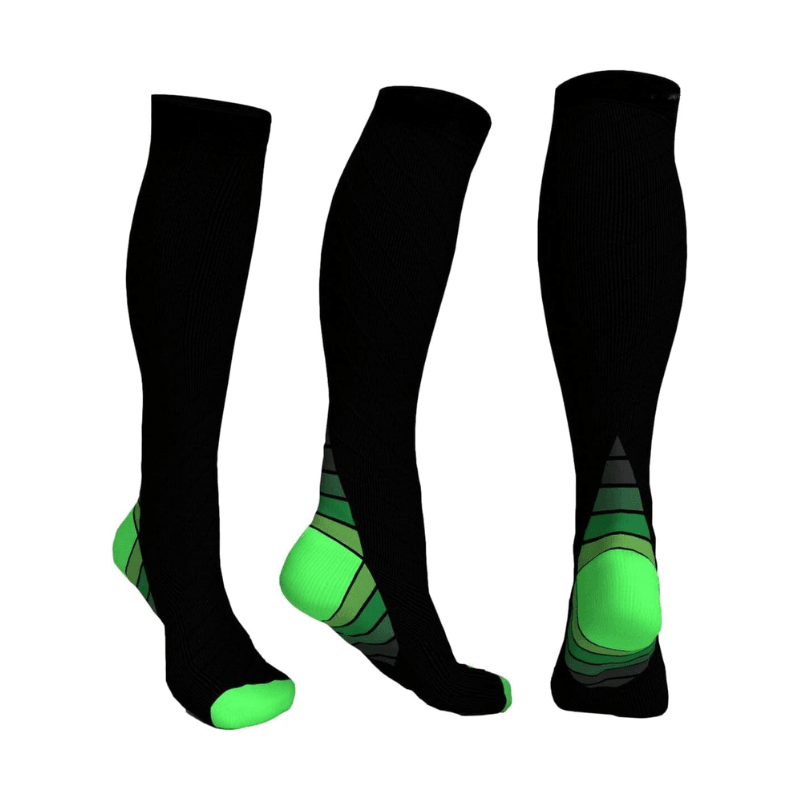 Solid Pattern Athletic Style Compression Socks-Plantar Socks