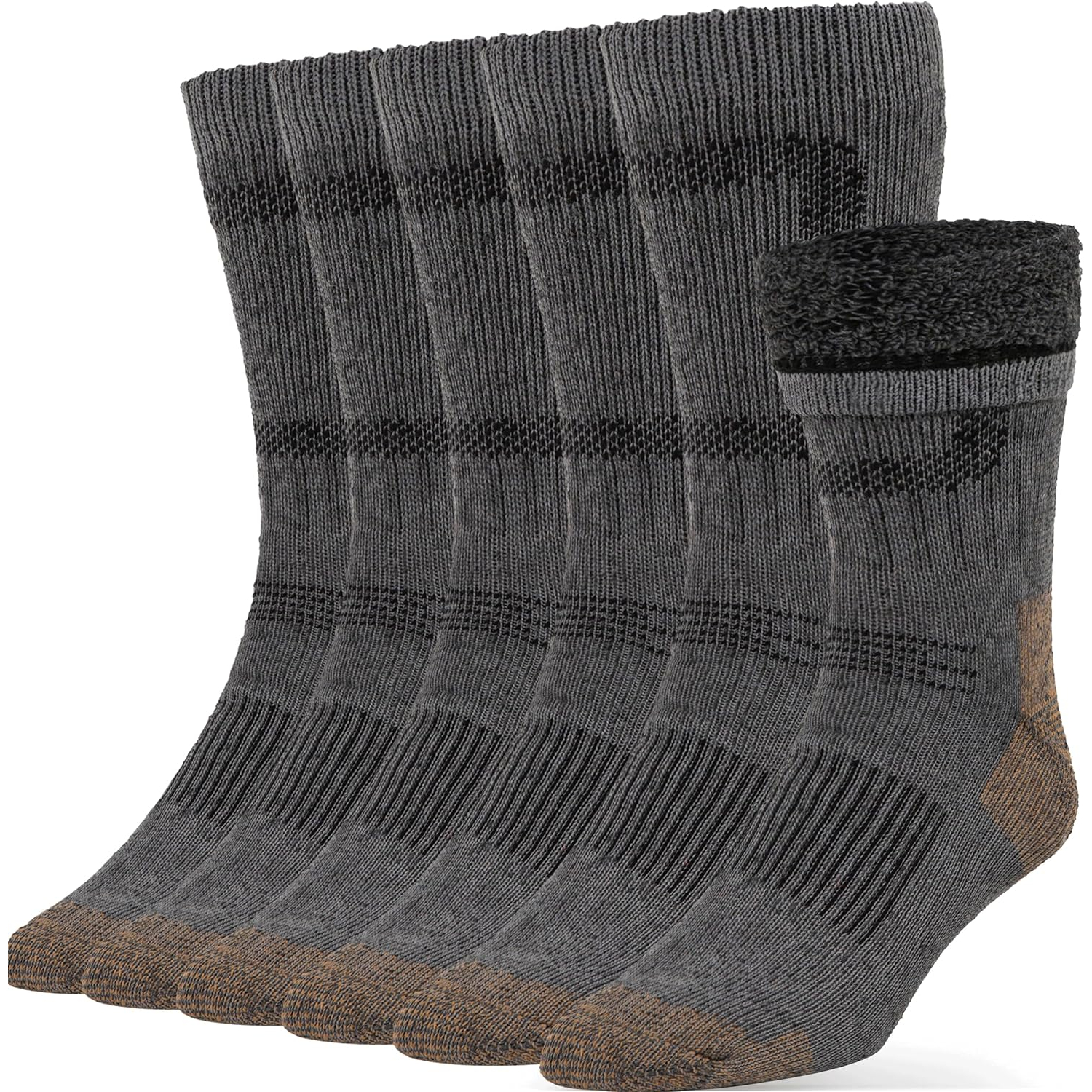 Thermal Wool Hiking Socks For Men And Women With Crew Fit And Winter Boot StyleThermal Wool Hiking Socks For Men And Women With Crew Fit And Winter Boot Style - Image 5