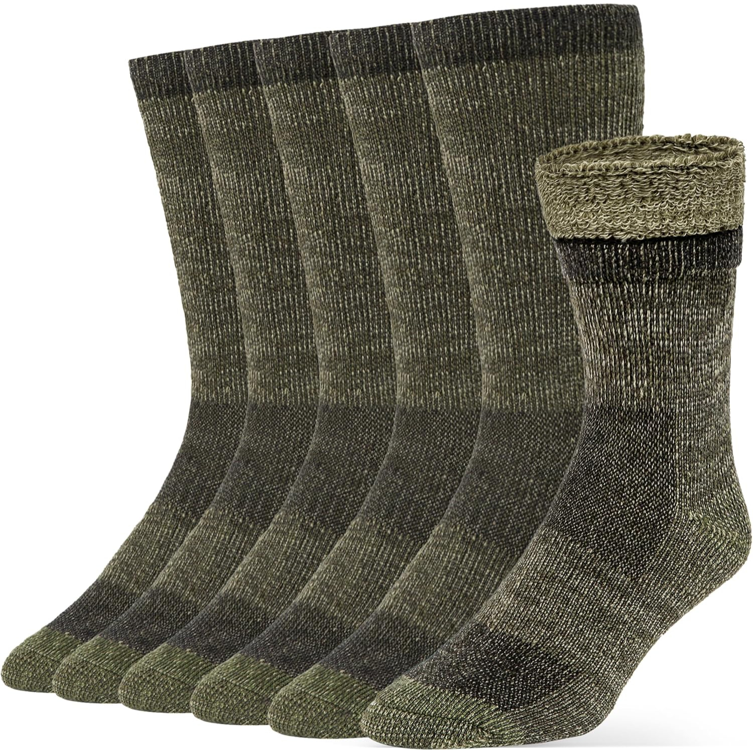 Thermal Wool Hiking Socks For Men And Women With Crew Fit And Winter Boot Style