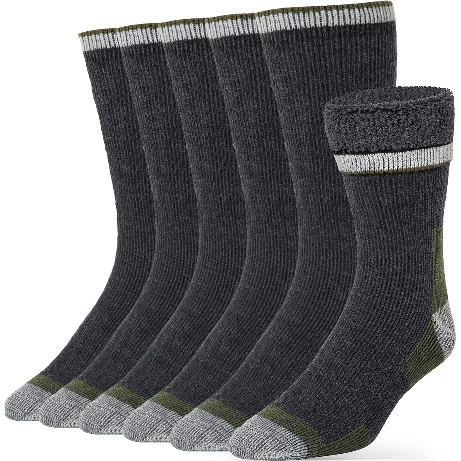 Thermal Wool Hiking Socks For Men And Women With Crew Fit And Winter Boot Style