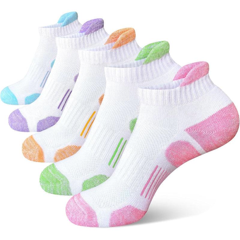 4 Pair Thick Cushioned Athletic Ankle Support Socks-Plantar Socks4 Pair Thick Cushioned Athletic Ankle Support Socks - Image 3