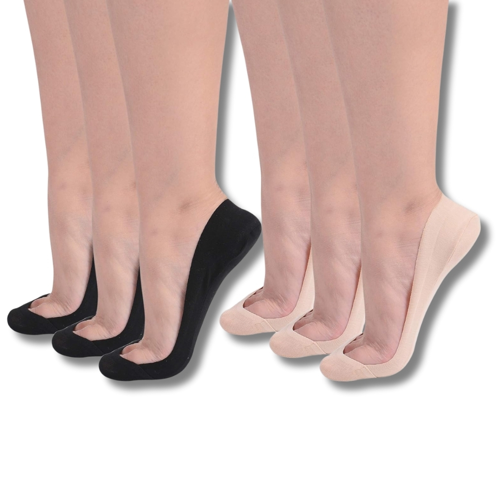Thin Ultra Low Cut No Show Cotton Liner Socks 6 Pair Of Socks