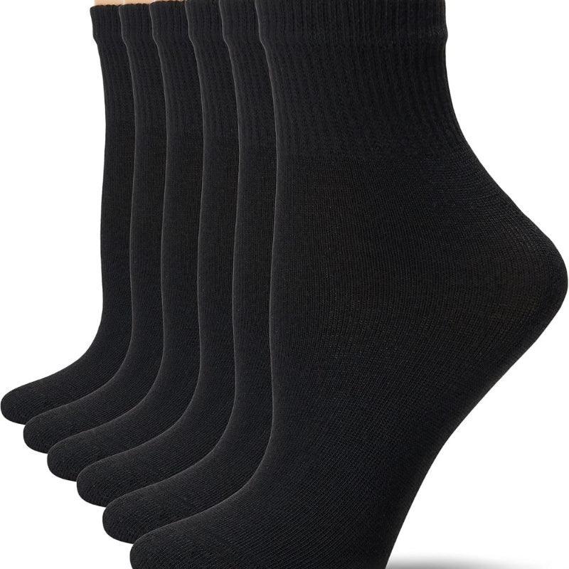 6 Pack Of Seamless Crew Socks for Everyday Use-Plantar Socks