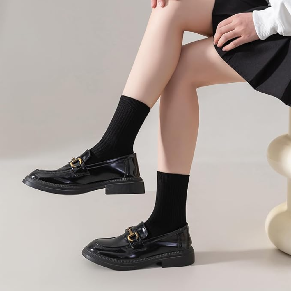 6 Pairs Of Cotton Crew Women Socks