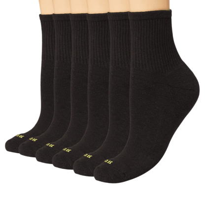6 Pair Versatile Comfy Cushioned Socks For Daily Wear-Plantar Socks
