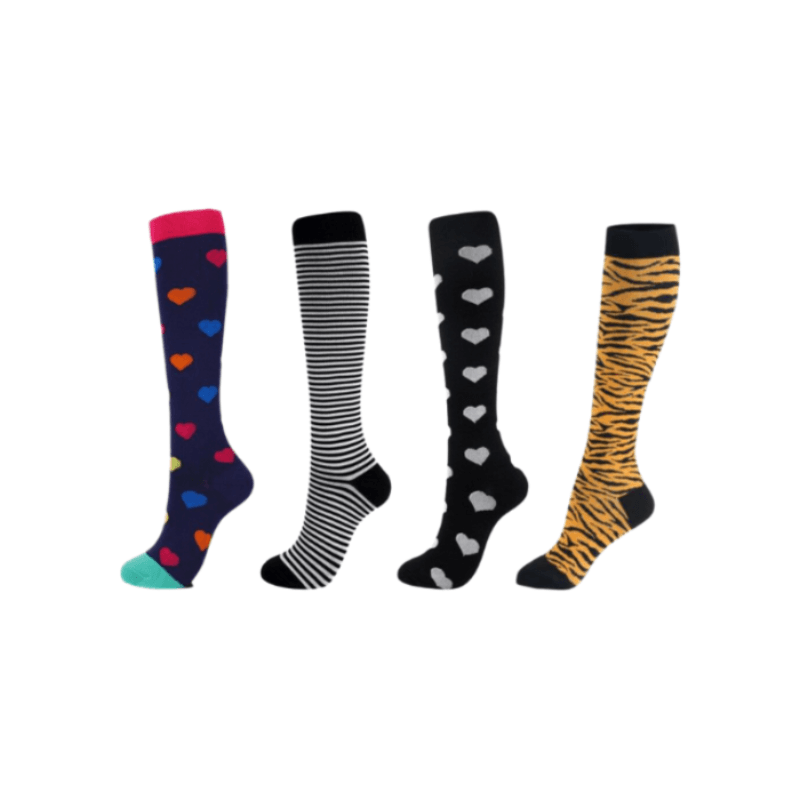 4 Styles Unisex Knee-High Compression Socks-Plantar Socks