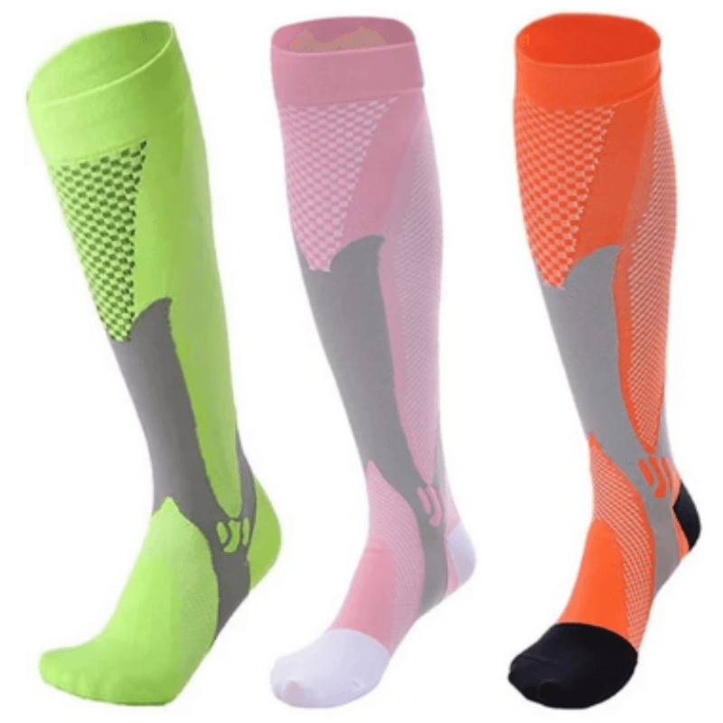 Running Compression Stockings 20-30 Mmhg Sports Socks (3-Pack)-Plantar Socks