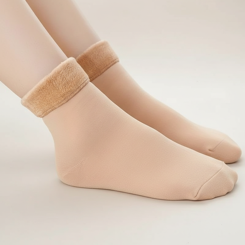 5 Pairs Of Thick Thermal Fleece Lined Socks5 Pairs Of Thick Thermal Fleece Lined Socks - Image 3