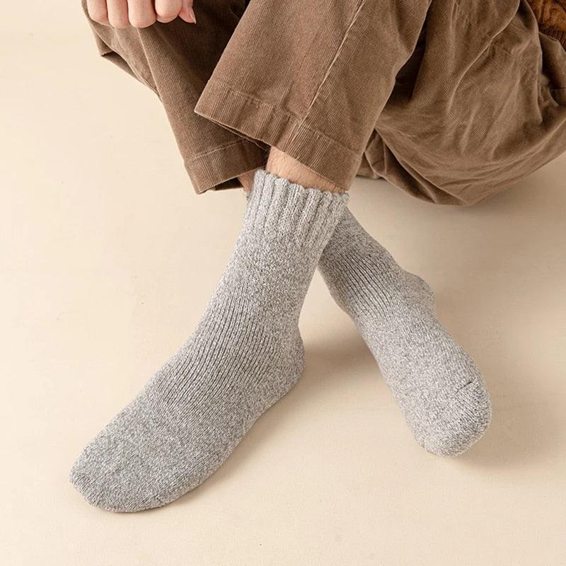 Warm Winter Socks | Thermal Merino Wool Socks For Men - Pack Of 5-Plantar Socks