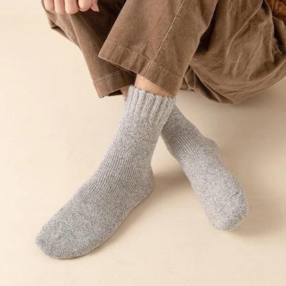 Warm Winter Socks | Thermal Merino Wool Socks For Men - Pack Of 5-Plantar Socks