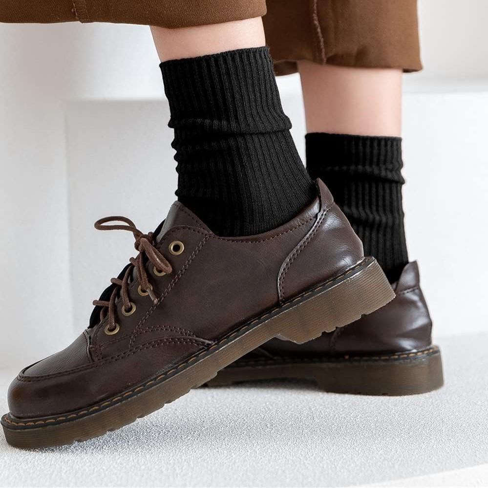 Pack Of 6 Women Crew Casual Athletic Aesthetic SocksPack Of 6 Women Crew Casual Athletic Aesthetic Socks - Image 3