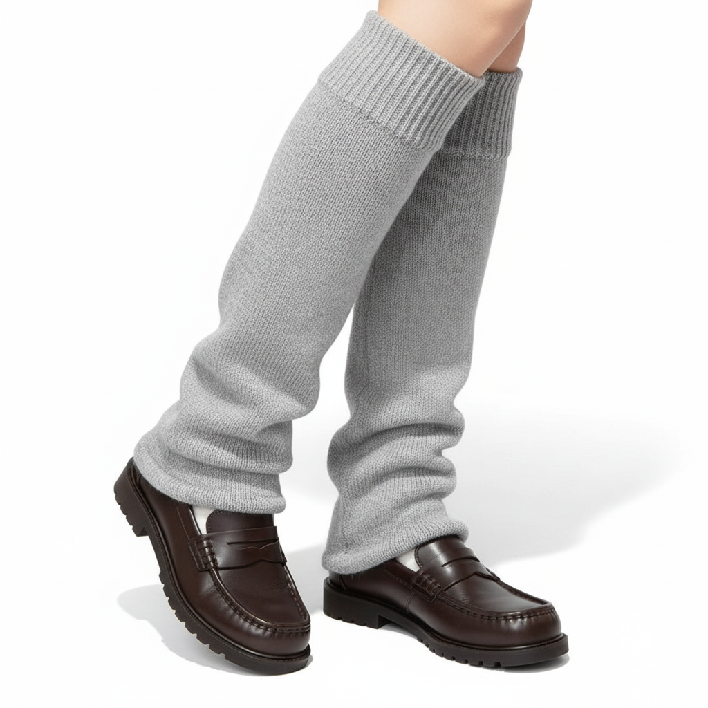 Women Knit Long Socks For Winter And Boot Outfits
