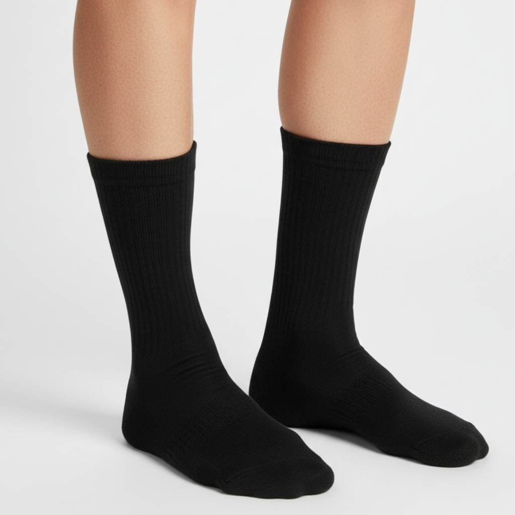 Women Soft Moisture Wicking Crew SocksWomen Soft Moisture Wicking Crew Socks - Image 3