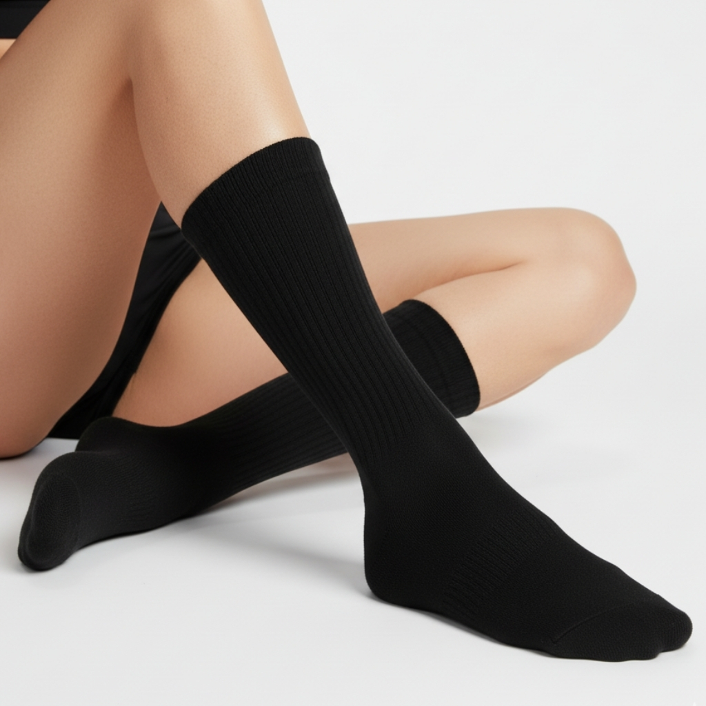 Women Soft Moisture Wicking Crew SocksWomen Soft Moisture Wicking Crew Socks - Image 4
