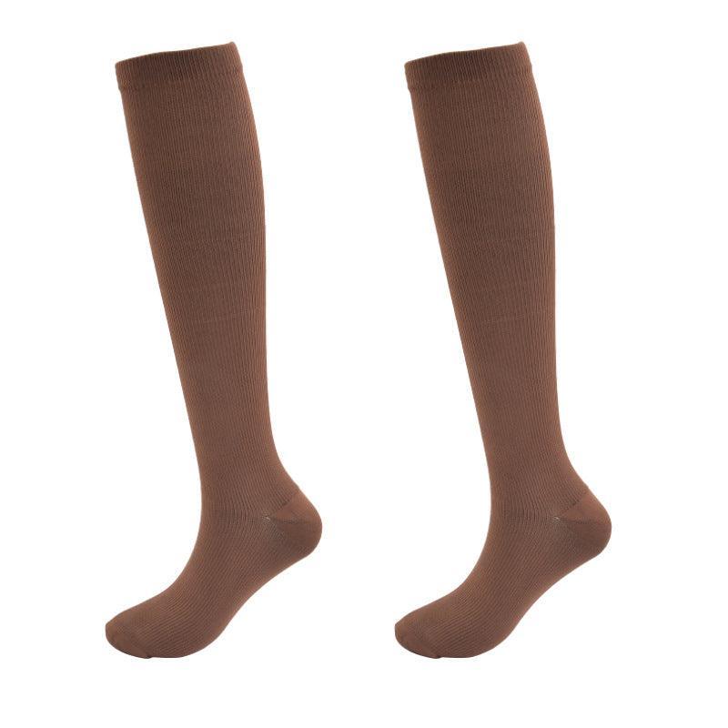 9 Pairs Solid Color Long Tube Sports Socks-Plantar Socks