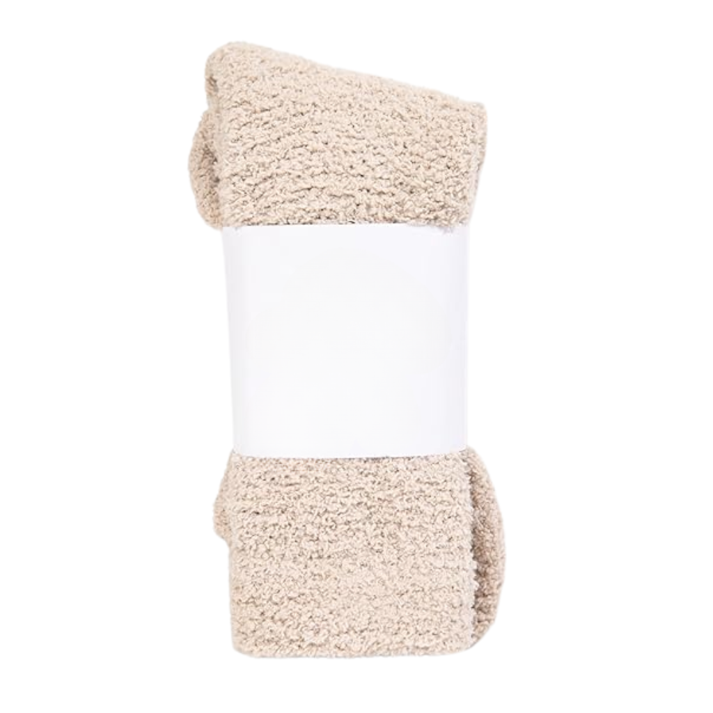 Textured Cloud Knit Crew Lounge Socks