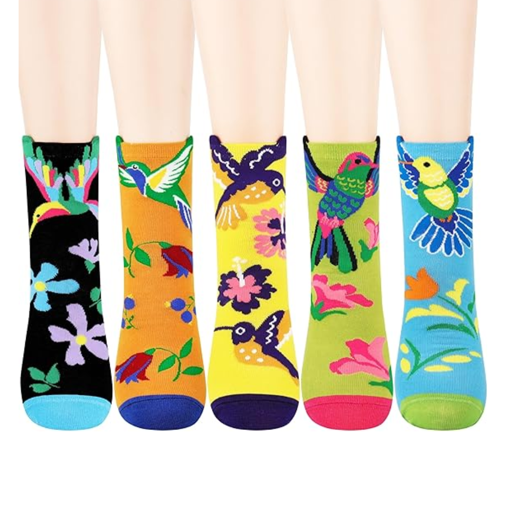 Patterned Animal Knit Crew Style Socks