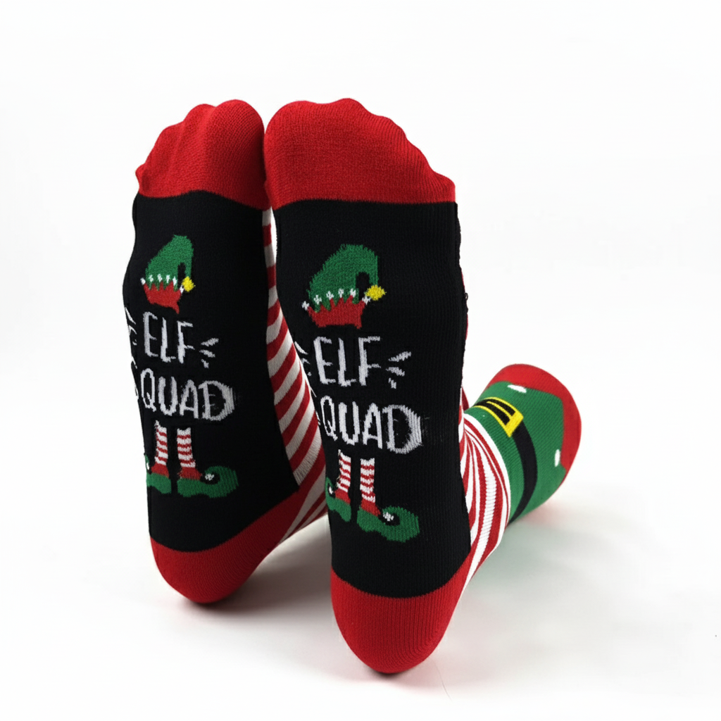 Elf Squad Christmas Socks For Men