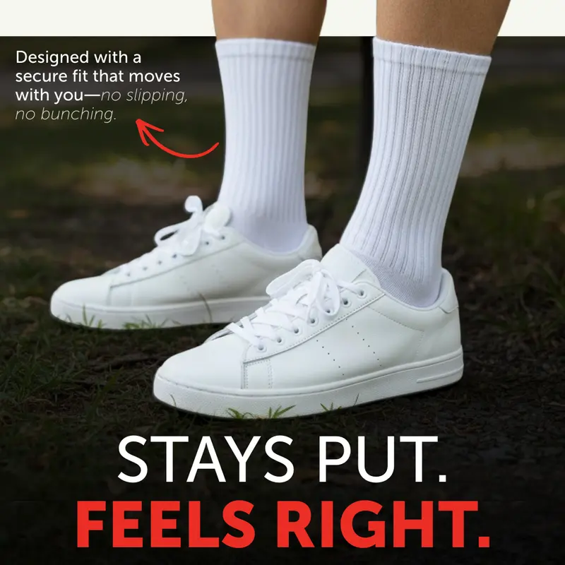 Hanes Unisex Crew Socks 6 Pack, Classic Plain Sock Cotton Blend, Cushioned Footbed for All-Day Comfort, Moisture-Wicking Breathable Fabric, Durable Heel & Toe Reinforcement, Ideal Everyday Athletic or Casual Wear, Fits Men & Women Multipack Socks PWS184 4