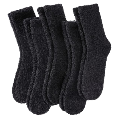 Microfiber Blend Patterned Crew Style Socks