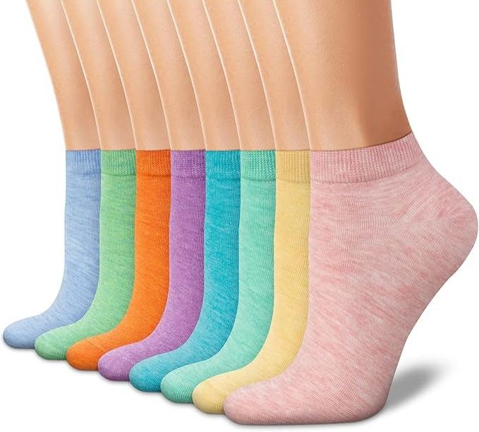 8 Pairs Of Non Slip Low Cut Casual Socks8 Pairs Of Non Slip Low Cut Casual Socks - Image 3