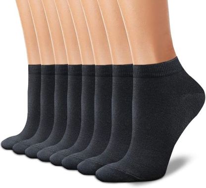 8 Pairs Of Non Slip Low Cut Casual Socks