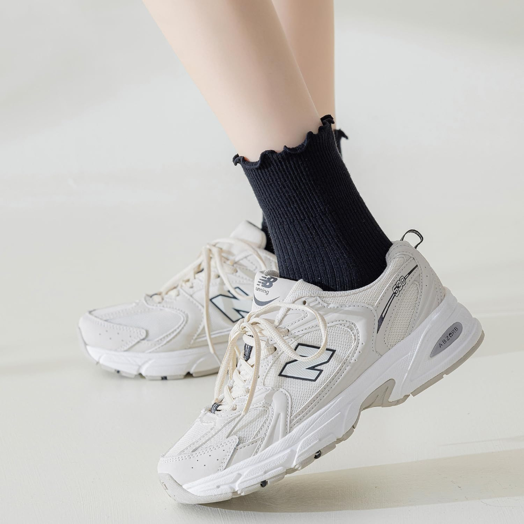 Pack of 6 Women Casual Cute Ankle Breathable Knit Cotton Soft Crew Ruffle SocksPair Of 6 Knit Soft Crew Ruffle Socks For Women - Image 4