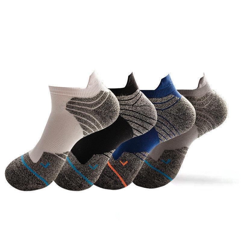 4 Pairs Breathable Ankle Socks For Men-Plantar Socks