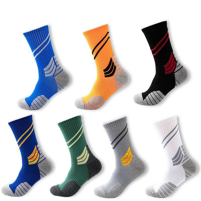 7 Pair Bright Color Running Socks For Men-Plantar Socks