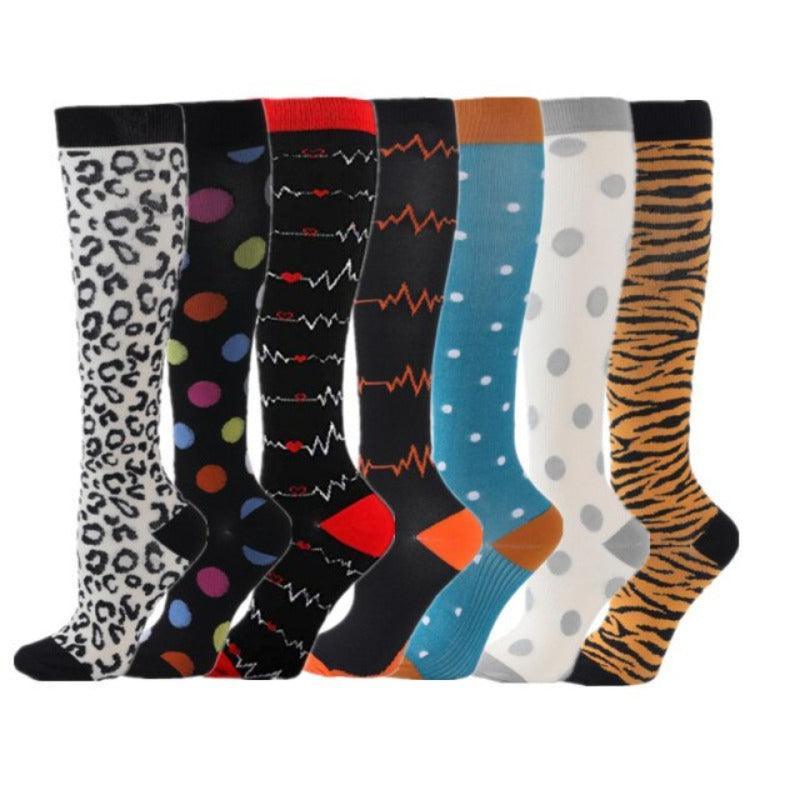 Colorful Compression Stocking For Women (7-Pack)-Plantar Socks