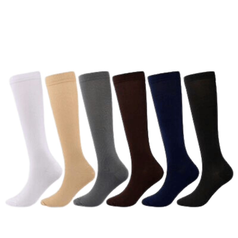 Solid Colors Compression Socks Fit For Sports-Plantar Socks
