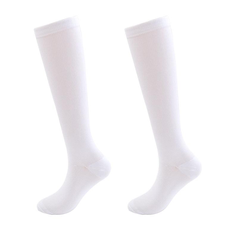 9 Pairs Solid Color Long Tube Sports Socks-Plantar Socks