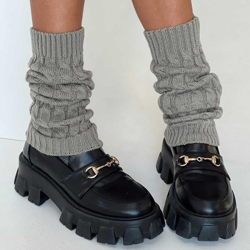 Cozy Cable Knit Slouch Socks-Plantar SocksCozy Cable Knit Slouch Socks - Image 3