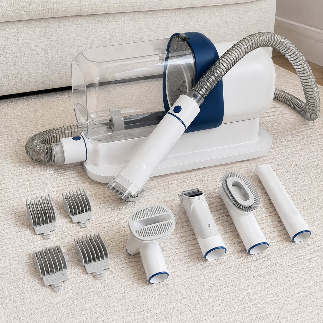 Multi Suction 2.3L Shedding Pet Grooming Kit