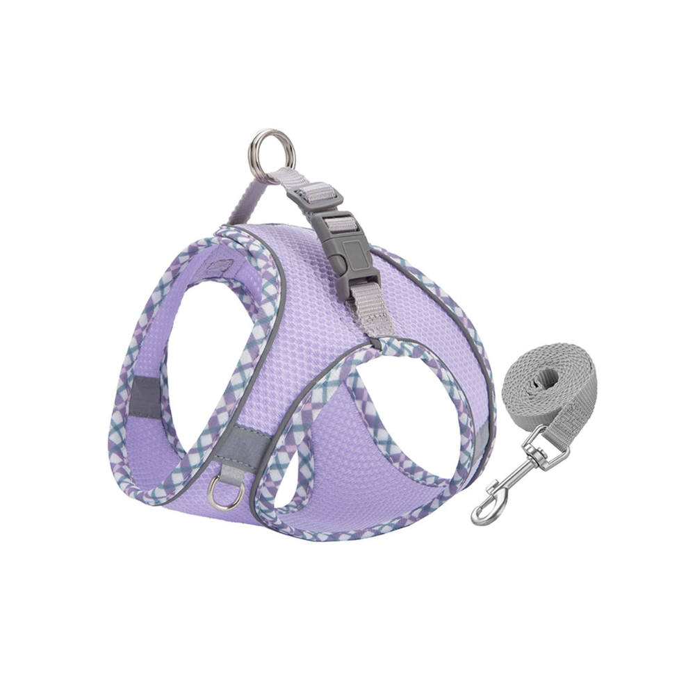 Multi Color Mesh Breathable Reflective Pet Harness For Dogs And Cats Outdoor Walking