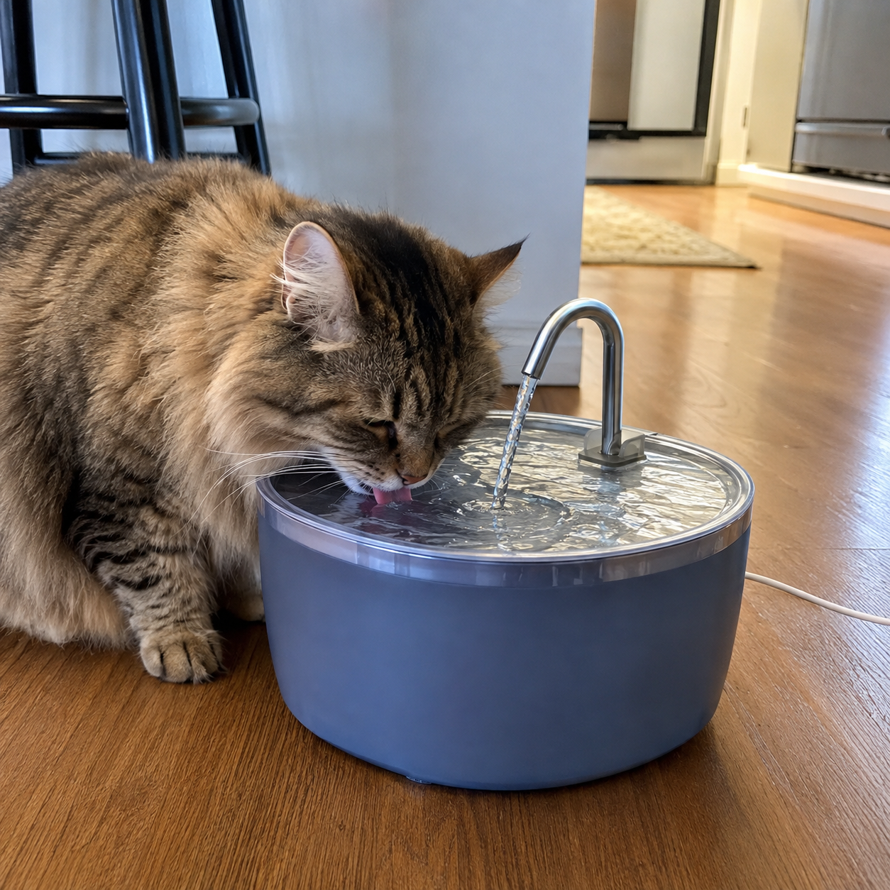 3.2L Large Capacity Dual Flow Modes Automatic Water Feeder Fountain For Cats