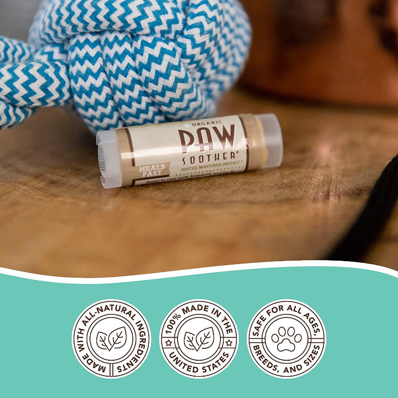 Paw Soother Trial Stick Natural, Organic, Healing Paw Pad Balm For Pets-Paw Print Pad