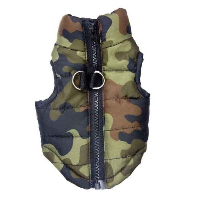 Print Dog Vest Jacket-Paw Print Pad