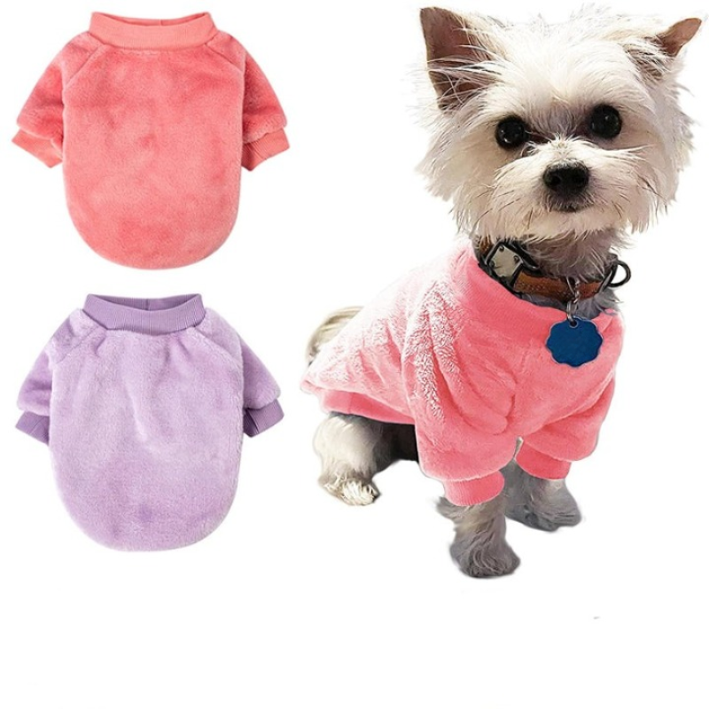 Dog Sweater, Pack Of 2 Or 1, Dog Clothes, Dog Jacket For Small Or Medium Dogs, Ultra Soft And Warm Cat Sweaters-Paw Print Pad