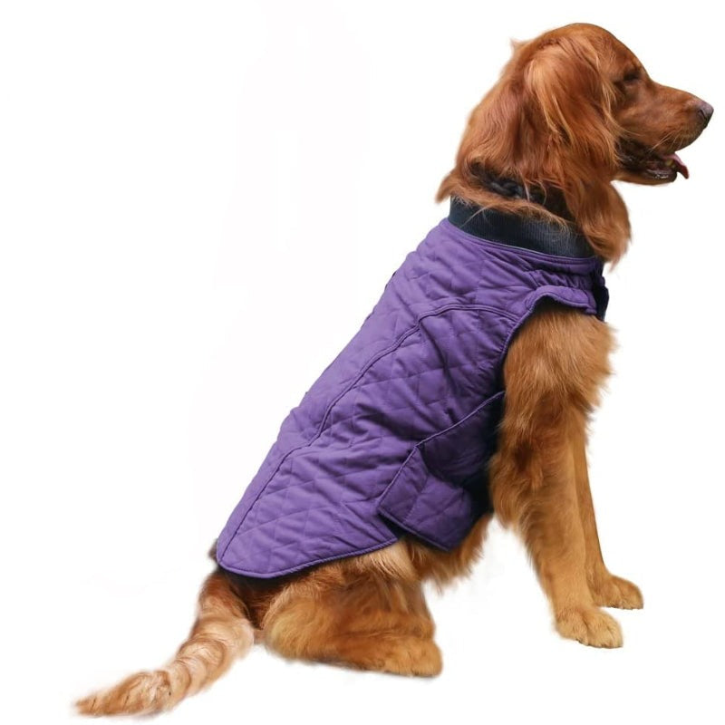 Dog Jacket For Winter With Stylish Vest Design For Small To Large Dogs-Paw Print Pad