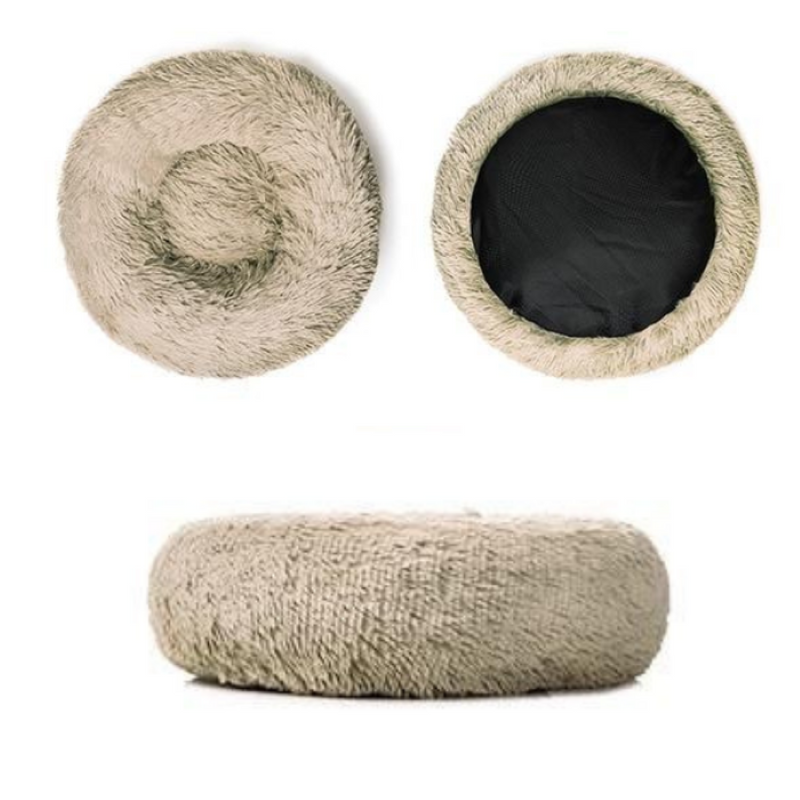 Plush Dogs And Cats Pet Bed-Paw Print Pad