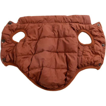 2 Layers Fleece Lined Warm Dog Jacket For Puppy Winter Cold Weather,Soft Windproof Small Dog Coat-Paw Print Pad