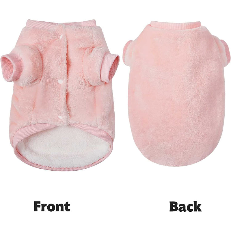 Dog Sweater, Pack Of 2 Or 1, Dog Clothes, Dog Jacket For Small Or Medium Dogs, Ultra Soft And Warm Cat Sweaters-Paw Print Pad