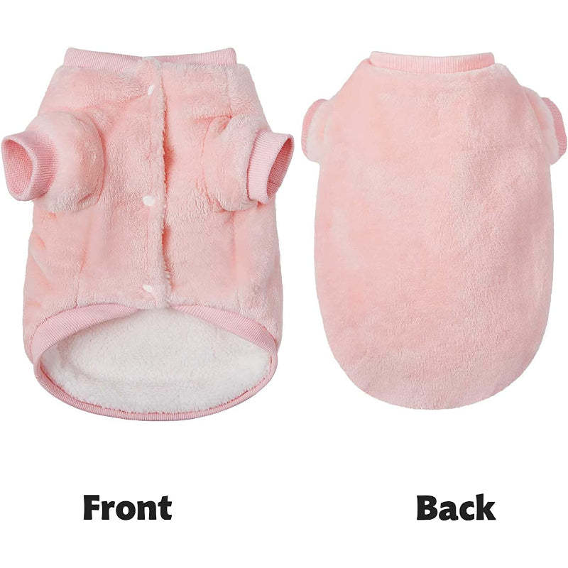 Dog Sweater, Pack Of 2 Or 1, Dog Clothes, Dog Jacket For Small Or Medium Dogs, Ultra Soft And Warm Cat Sweaters-Paw Print Pad