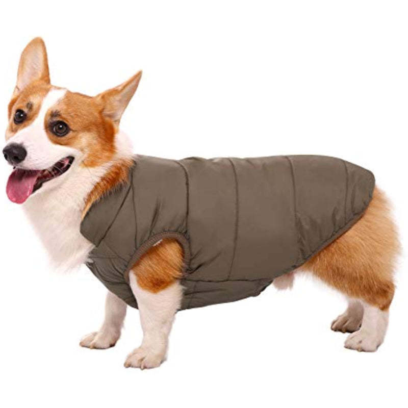 Windproof Dog Winter Coat Waterproof Dog Jacket Warm Dog-Paw Print Pad